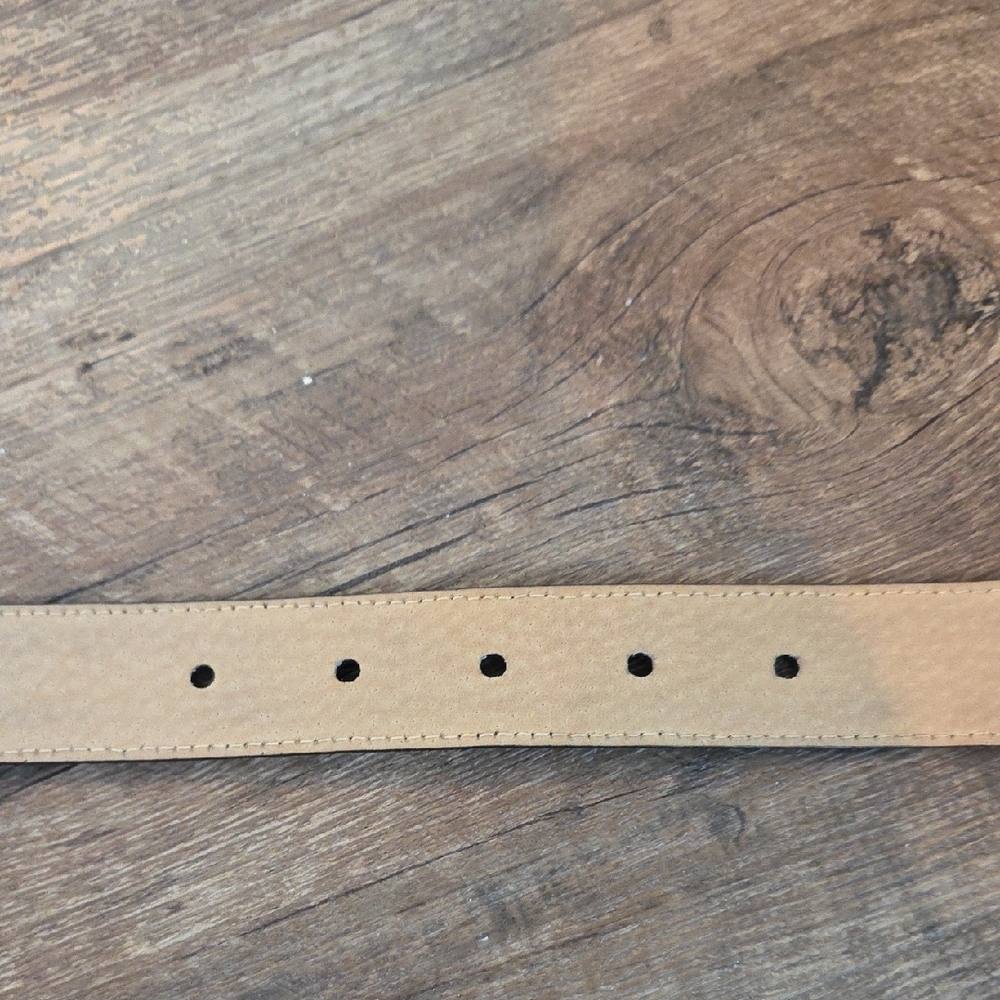 Ellen Tracy Black Leather Belt with Gold Buckle L - Picture 11 of 14